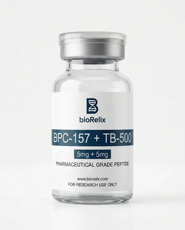 BPC-157 + TB-500 5mg + 5mg research peptide vial